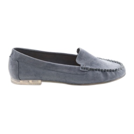 Damen Wildleder Loafer Sergio Leone 721 blau