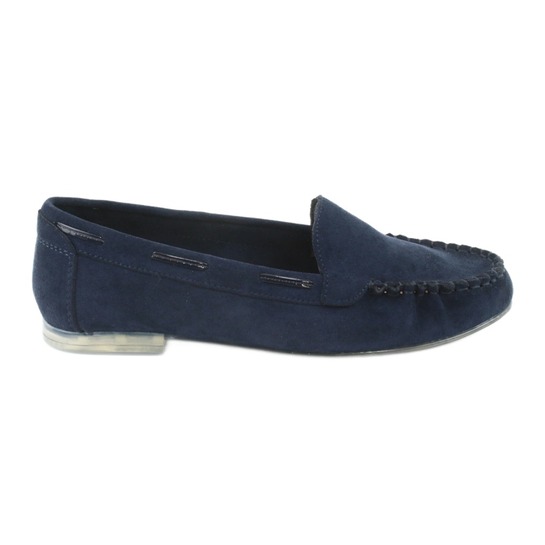 Damen Wildleder Loafer Sergio Leone 722 marineblau