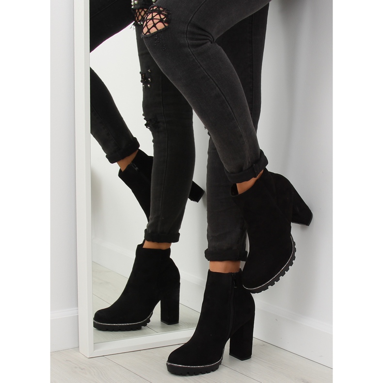 Schwarze High Heels schwarz 58-581 Schwarz II-GAT