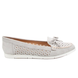 Grau Damen Slipper T339P Grau