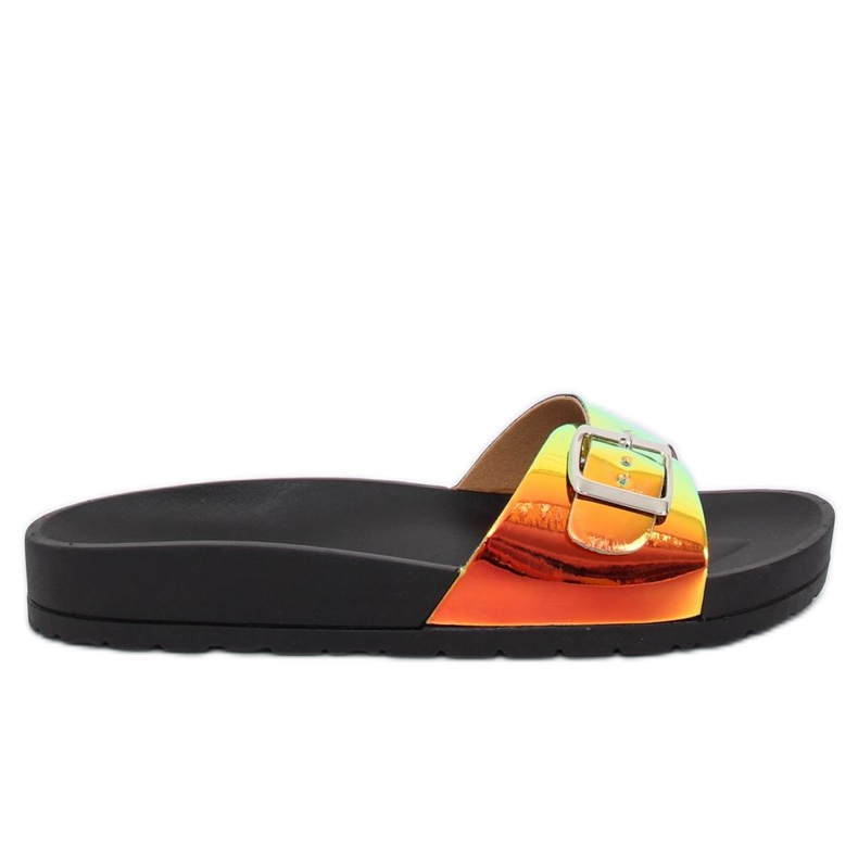 Schwarz BG27P Schwarze Petrol Pantoffeln