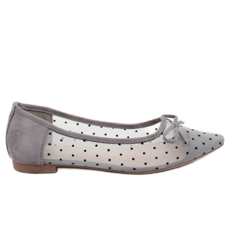 Graue Damen Ballerinas LT119P Grau