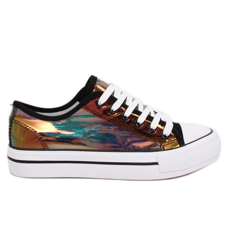 Schwarz XL19P Schwarze Petrol-Turnschuhe