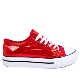 Rot Petrol XL19P Rote Turnschuhe