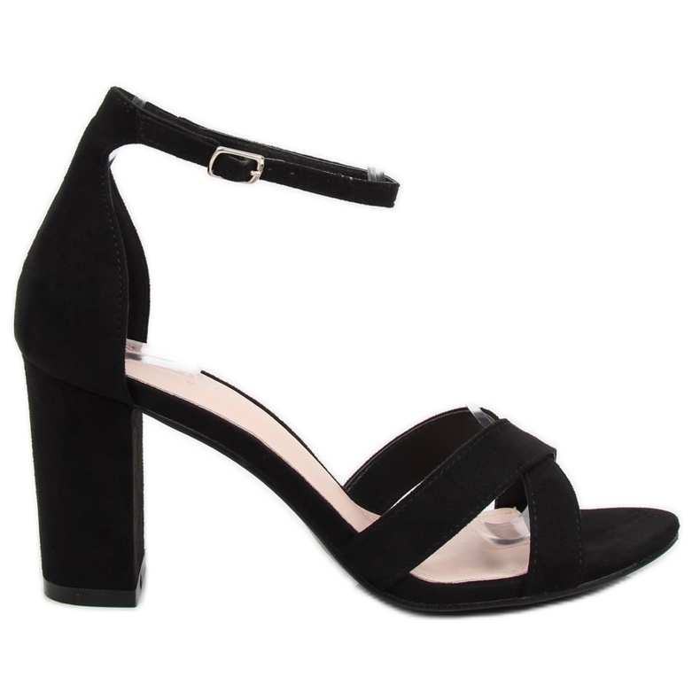 Sandalen auf der Post schwarz NF-40P Black