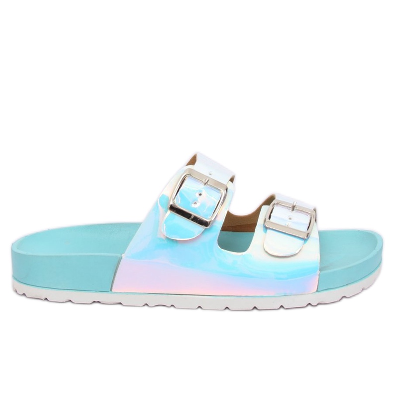 Blaue BG28P Blaue Petrol-Hausschuhe