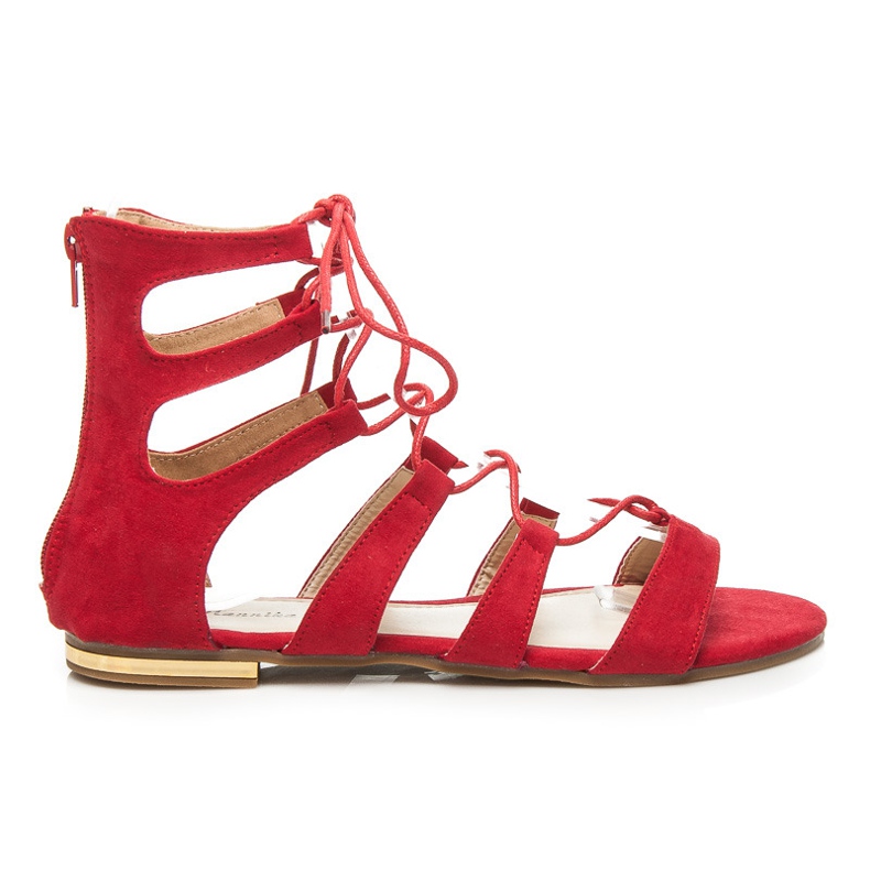 Mannika Wildleder Römer mit Einband rot