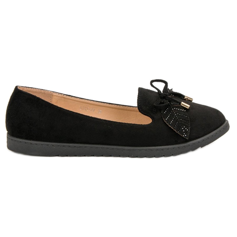 Comer Ballerinas aus schwarzem Wildleder