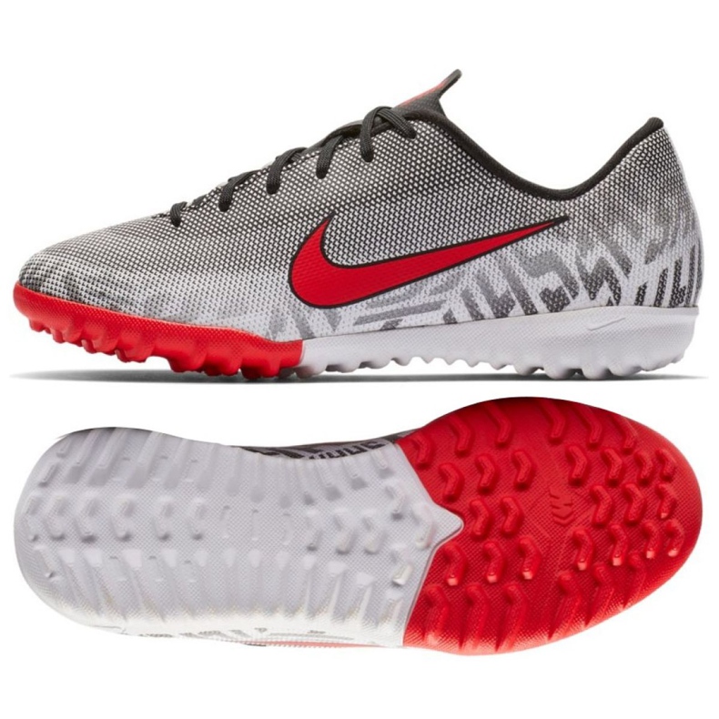 Nike Mercurial Vapor 12 Academy Neymar Tf Jr AO9476-170 Fußballschuh grau grau