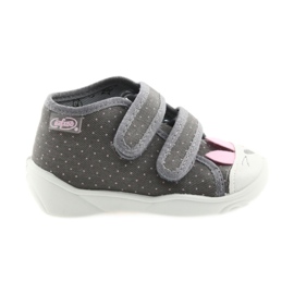 Befado Kinderschuhe 212P059 grau rosa