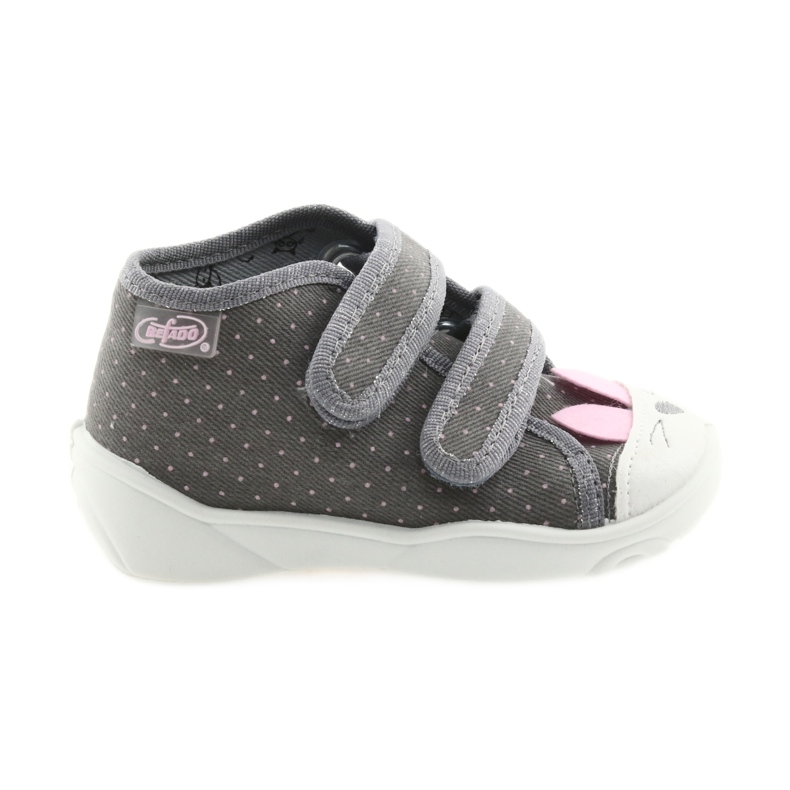 Befado Kinderschuhe 212P059 grau rosa