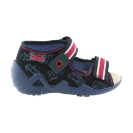 Befado Sandalen Kinderschuhe 350P003 rot marineblau