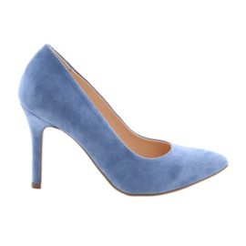 Pumps auf Stiletto Damenschuhe Edeo 3313 blau