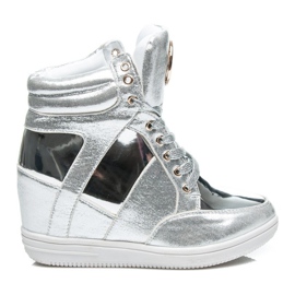 Vices Modische Sneaker mit Ornament grau