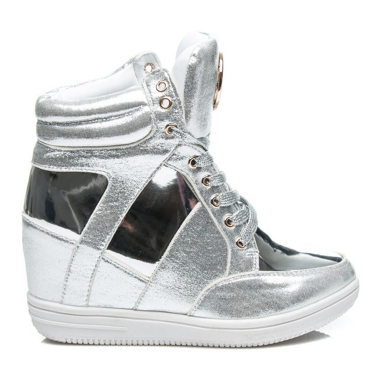 Vices Modische Sneaker mit Ornament grau