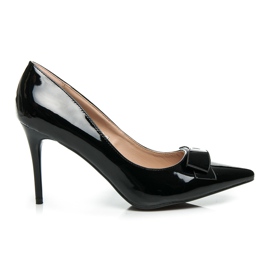 Always Pumps mit Schleife schwarz