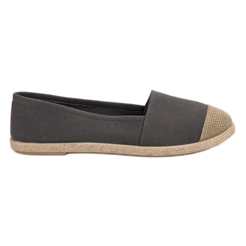 Modische graue Espadrilles
