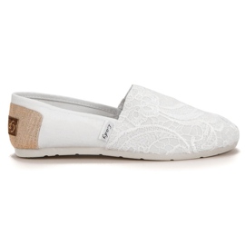 L. Day Slipons mit Muster beige