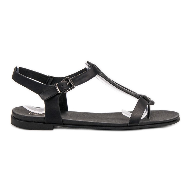 Filippo Schwarze Sandalen aus Flip-Flops