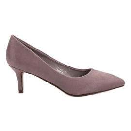 Ideal Shoes Bequeme Pumps auf einer Nadel lila