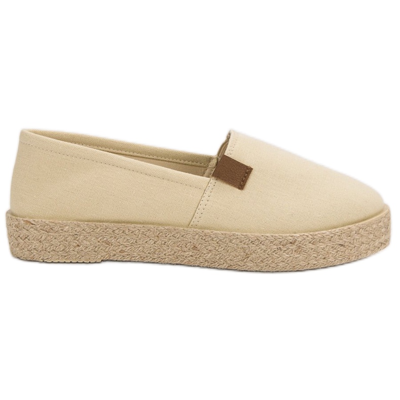 Beige Espadrilles zum Hineinschlüpfen