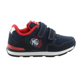 American Club Amerikanische BS08 Sportschuhe mit Ledereinlage rot navy blau