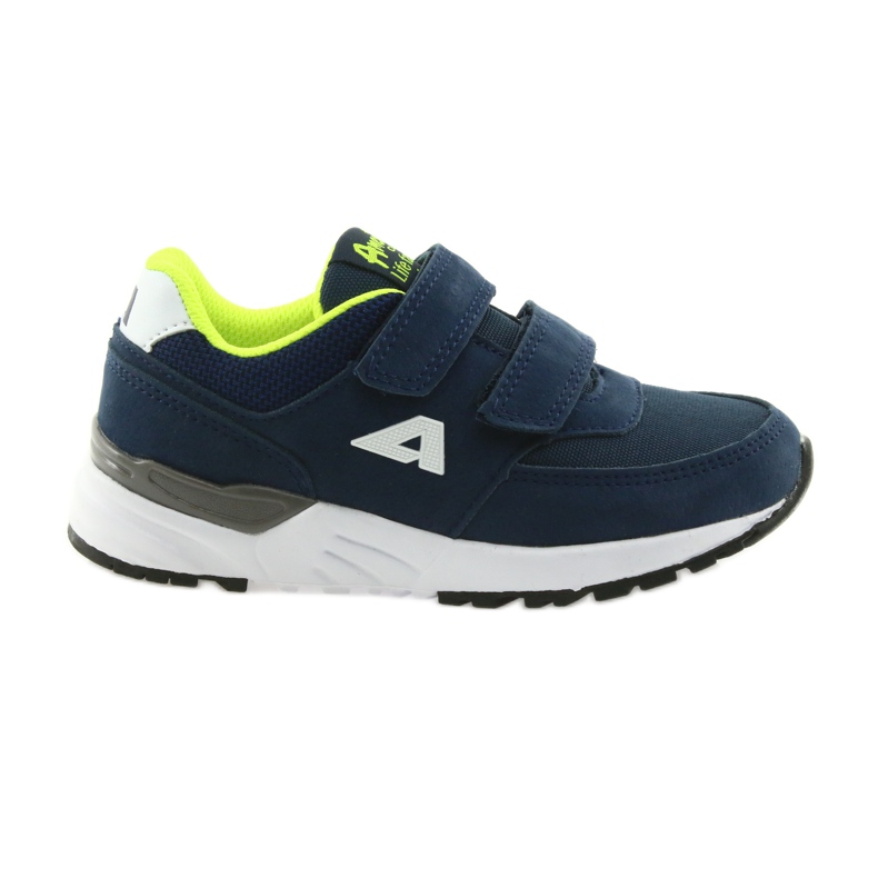 American Club BS09 marineblaue Lederinnensohle grün navy blau