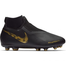 Nike Phantom Vsn Academy Df FG / MG Jr AO3287-077 Fußballschuhe schwarz schwarz