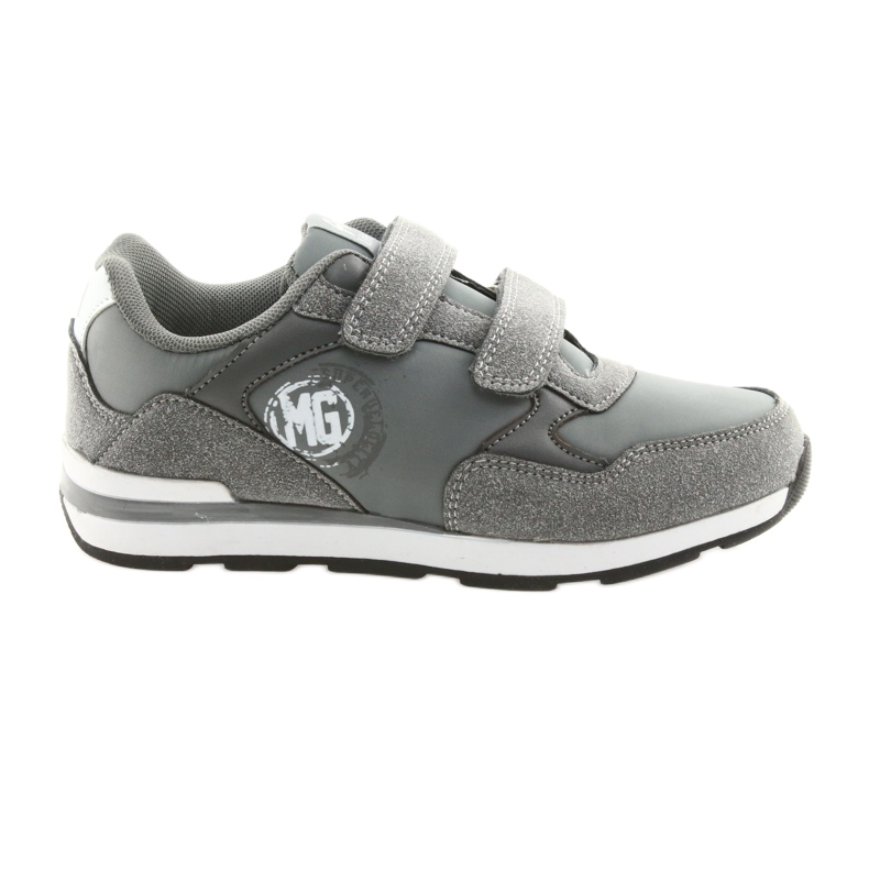 American Club Velcro BS01 Ledereinsatz weiß grau