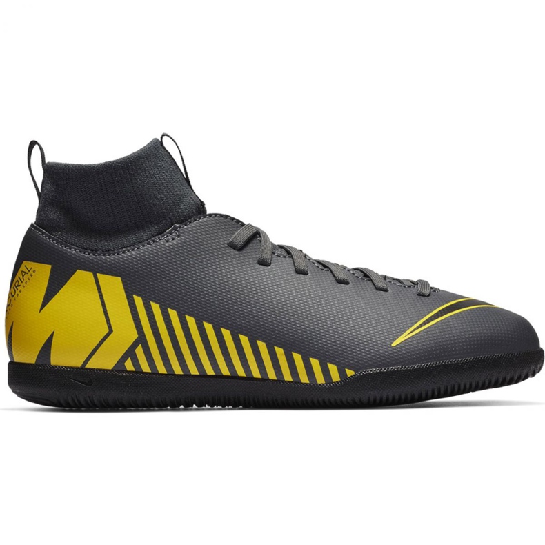 Hallenschuhe Nike Mercurial Superfly X 6 Club Ic Jr AH7346-070 schwarz grau