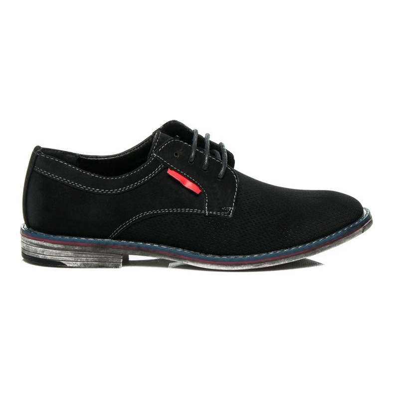 Haker Schwarze Schuhe blau