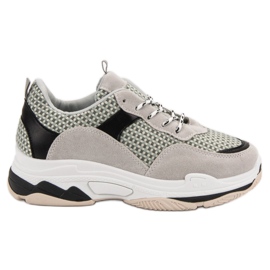 Kylie Turnschuhe auf der Plattform grau