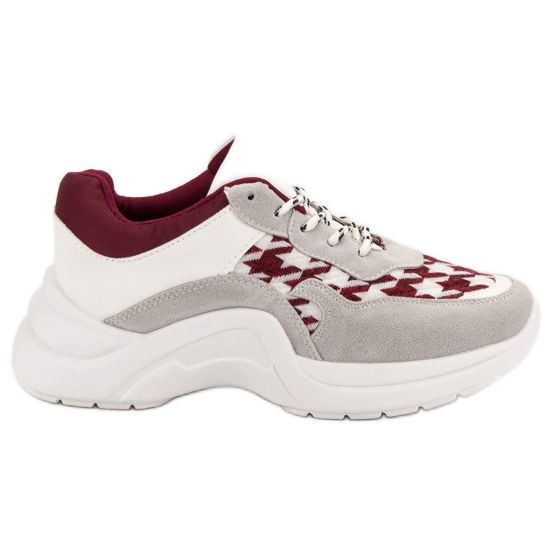 Kylie Sportschuhe mit Muster grau rot