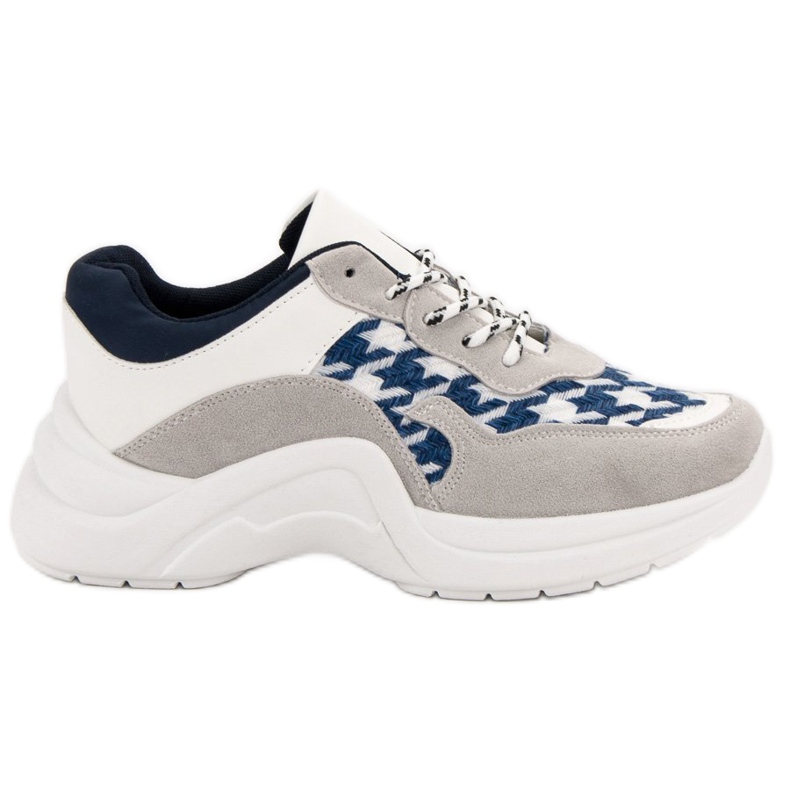 Kylie Sportschuhe mit Muster blau grau