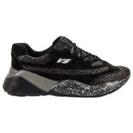 Sportschuhe mit Glitzer VICES schwarz