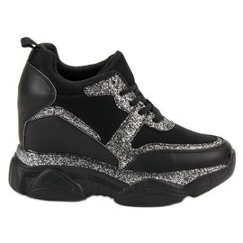 VICES Sneaker mit Brokat schwarz