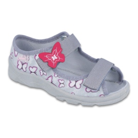 Befado Kinderschuhe 969X135 violett grau