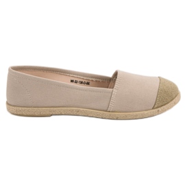 Modische Espadrilles in Beige