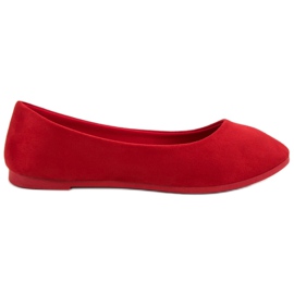 VICES Wildleder rote Ballerinas