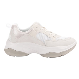 Kylie Modische weiße Turnschuhe