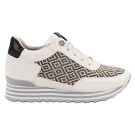 Aclys Sneakers mit Muster braun