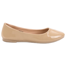 Lackierte VICES Ballerinas braun