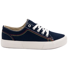 Kylie Marineblaue Turnschuhe