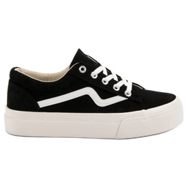 Kylie Modische schwarze Turnschuhe