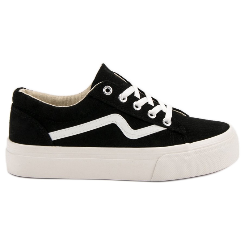 Kylie Modische schwarze Turnschuhe