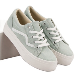 Kylie Modische grüne Turnschuhe