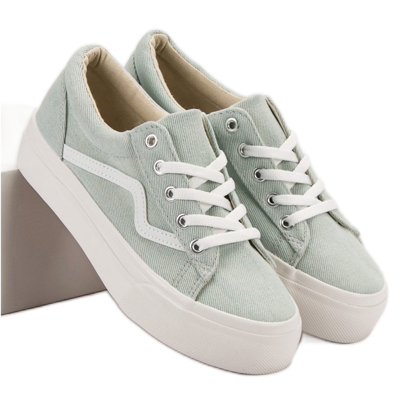 Kylie Modische grüne Turnschuhe