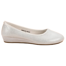 Vinceza Bequeme Ballerinas grau