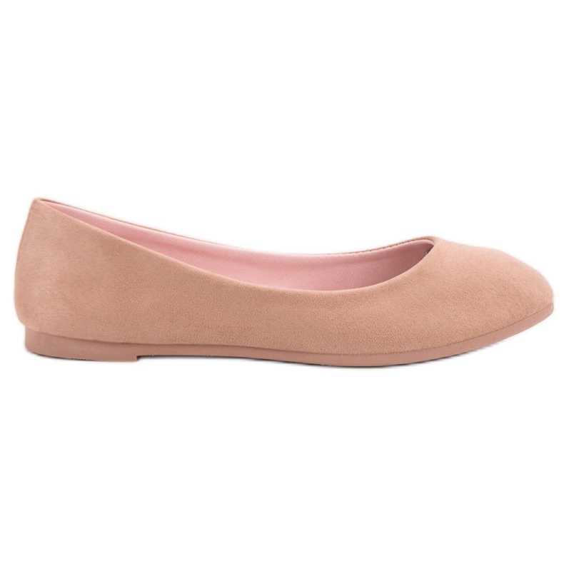 VICES Puder Wildleder Ballerinas rosa