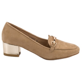 Kylie Hochhackige Loafer braun